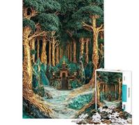 Puzzle da 1000 pezzi "Santuario del Bosco Sacro" Gioco educativo e stimolante per tutta la famiglia ideale per migliorare la memoria e come regalo (dimensioni 75x50cm)
