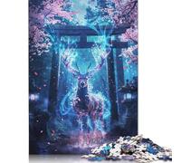 Puzzle da 1000 pezzi "Santuario del Cervo Sacro", divertente per famiglie, per adulti e gioco impegnativo, giochi antistress e regali unici (75x50 cm)