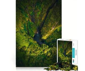 Puzzle da 1000 pezzi "Santuario Tropicale Segreto" per adolescenti, ideale per stimolare la memoria, per il tempo libero a casa e per l'assemblaggio di immagini Un regalo perfetto (50x75cm)
