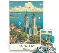 Puzzle da 1000 pezzi Saratov, Russia | 38x52cm Staycation: un modo per passare il tempo e migliorare l'amore tra le coppie ideale come regalo.