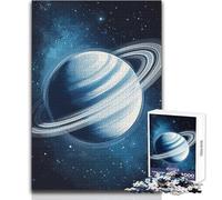 Puzzle da 1000 pezzi Saturno nello spazio per adulti, gioca e impara in modo intelligente, sentito per festeggiare, dimensioni 38x52cm