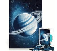 Puzzle da 1000 pezzi "Saturno nello spazio" per adulti, gioco di abilità mentale, relax, design, assemblaggio, pezzo da collezione (38x52cm)
