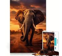 Puzzle da 1000 pezzi "Savannahs Majesty" per adulti, gioco di abilità mentale, relax, design, assemblaggio, pezzo da collezione (38x52cm)
