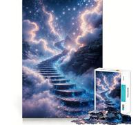 Puzzle da 1000 pezzi "Scala per il Paradiso" per adulti, gioco di logica stimolante, gioco di gruppo, bordi trasparenti, regalo perfetto 38x26cm
