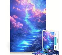Puzzle da 1000 pezzi "Scala verso il Paradiso" per ragazzi, gioco di logica e puzzle da costruire insieme, divertente, con taglio di precisione, regalo elegante 38x52cm