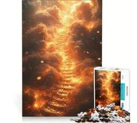 Puzzle da 1000 pezzi Scala verso il Paradiso tra Nuvole Infuocate gioco pratico difficile compleanno e Natale 38x26cm