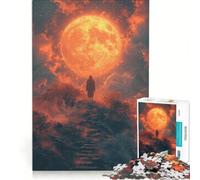 Puzzle da 1000 pezzi "Scala verso la Luna" gioco rompicapo difficile e stimolante regalo di compleanno regalo 38x26cm