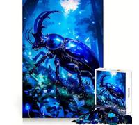 Puzzle da 1000 pezzi "Scarabeo nella foresta mistica" per ragazzi, stimola la logica, rilassa la mente, divertente e sicuro da assemblare Un'ottima idea regalo (50x75cm)