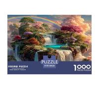 Puzzle Da 1000 Pezzi Scenery, Puzzle Per Adulti, Puzzle Impegnativo, Per Tutta La Famiglia, Regali Per Donne, Tema Rainbow Waterfall, 38x26cm/1000pcs | Intrattenimento Creativo