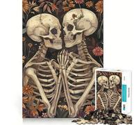 Puzzle da 1000 pezzi "Scheletri Amore" per Adolescenti, ideale per ricordare, migliorare, calmare la mente, arte nitida e da collezione 38x52cm
