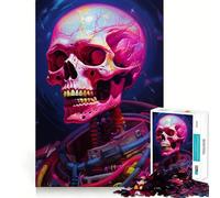 Puzzle da 1000 pezzi "Scheletro Astronauta" per adolescenti, ideale per stimolare la memoria, calmare la mente e creare un'opera d'arte da collezione 50x75cm