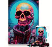 Puzzle da 1000 pezzi "Scheletro Astronauta" per adulti, gioco di logica, calma e relax, decorazione murale 50x75cm