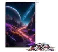 Puzzle da 1000 pezzi "Scia al neon nello spazio" per adulti, ideale come regalo, adatto per adolescenti dai 14 anni in su, 1000 pezzi.