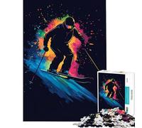 Puzzle da 1000 pezzi "Sciatore in movimento" - Sfida per l'intelligenza - Giocattolo avvincente - Gioco impossibile - Antistress - Idee regalo (Dimensioni 75x50cm)