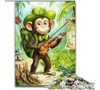 Puzzle da 1000 pezzi "Scimmia viaggiatrice" Puzzle da 1000 pezzi per adulti Giochi e regali educativi impossibili per la casa (dimensioni 50x75cm)
