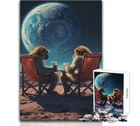 Puzzle da 1000 pezzi "Scimmie su un pianeta lontano", gioco di apprendimento per esercitarsi nelle abilità, regalo premuroso per momenti felici, dimensioni 50x75cm
