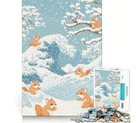 Puzzle da 1000 pezzi "Scoiattoli - Grande Onda" per adulti, gioco di sfida per la mente, gioco di gruppo, dettagli nitidi, regalo perfetto 38x26cm