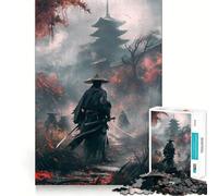 Puzzle da 1000 pezzi "Scontro nel Tempio dei Samurai" per ragazzi, gioco di logica, divertente e silenzioso, con taglio preciso, regalo perfetto (38x26cm)