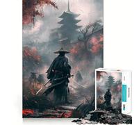 Puzzle da 1000 pezzi "Scontro nel Tempio dei Samurai" per ragazzi, un gioco stimolante per la mente, rilassante e divertente, con tagli precisi, ideale come regalo per le feste (38x52cm)