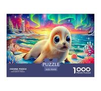 Puzzle da 1000 pezzi Seal Pups Beach per decorazioni murali - Foca (acque coralline) pollici Adatto per la decompressione e come decorazione murale per adulti 70x50 cm/1000 pezzi