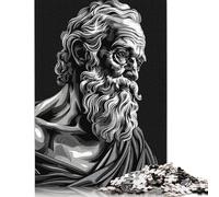 Puzzle da 1000 pezzi "Seneca Filosofo" per adulti, difficoltà alta, gioco educativo, giocattolo, decorazione per la famiglia (38x26 cm)