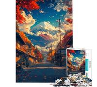 Puzzle da 1000 pezzi "Sentiero autunnale verso il Fuji" per adolescenti ideale per passare il tempo durante le vacanze a casa una sfida stimolante da completare e un regalo antistress 50x75cm
