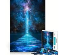 Puzzle da 1000 pezzi "Sentiero Celeste verso un'altra dimensione" con bordi sottili,attività creativa per stimolare la mente,gioco rilassante,regalo di Natale divertente (38x26cm)