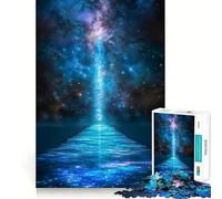 Puzzle da 1000 pezzi "Sentiero Celeste verso un'altra dimensione" con bordi sottili,attività creativa per stimolare la mente,gioco rilassante,regalo di Natale divertente (38x52cm)