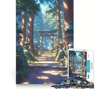 Puzzle da 1000 pezzi "Sentiero del Santuario Illuminato dal Sole" per Adolescenti, Gioco di Logica Chiara, Passatempo Rilassante, Taglio Perfetto, Regalo Classico 38x26cm