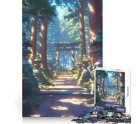 Puzzle da 1000 pezzi Sentiero del Santuario Illuminato dal Sole per adulti, gioco di logica e stimolazione mentale, antistress, taglio preciso, 38x52cm