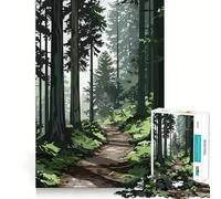 Puzzle da 1000 pezzi "Sentiero della Foresta Nera",disegni accuratamente ritagliati,gioco di logica,regalo divertente,facile da giocare,regalo di compleanno 50x75cm