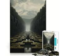 Puzzle da 1000 pezzi "Sentiero della Solitudine" per adolescenti, ideale per rafforzare la memoria, creare un'atmosfera di pace e godere di momenti di qualità Regalo classico (38x52cm)