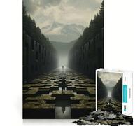 Puzzle da 1000 pezzi "Sentiero della Solitudine" per adulti, gioco intelligente da assemblare insieme, divertente idea regalo stagionale (50x75cm)