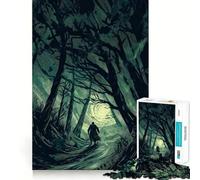 Puzzle da 1000 pezzi "Sentiero nella foresta misteriosa" per adulti e ragazzi, gioco di logica, relax, taglio perfetto, oggetto da regalo di Babbo Natale (38x26cm)