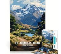 Puzzle da 1000 pezzi Sentiero Te Araroa, paesaggio neozelandese Pezzi ben definiti Gioco cognitivo per momenti di relax e divertimento Decorazione natalizia (50x75cm)