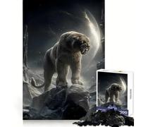 Puzzle da 1000 pezzi "Sentinella Silenziosa delle Cime Illuminate dalla Luna" per Adolescenti, Gioco di Mente, Antistress, Taglio Preciso, Regalo Artistico 38x52cm