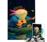 Puzzle da 1000 pezzi "Serenata dell'Axolotl" Gioco educativo di logica e analisi difficile e stimolante adatto a persone dai 14 anni in su 38x52cm