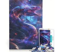 Puzzle da 1000 pezzi Serpente cosmico nella nebulosa, gioco pratico, difficile, compleanno e Natale 50x75cm