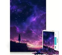 Puzzle da 1000 pezzi "Sguardo Celeste",taglio preciso,arte,logica,gioco di pensiero,gioco tranquillo,attività per compleanno (50x75cm)