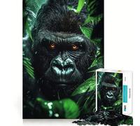 Puzzle da 1000 pezzi "Sguardo del predatore" per adolescenti, gioco cognitivo, svago rilassante, assemblaggio di motivi, opera d'arte 50x75cm