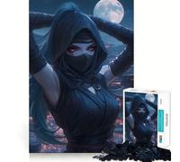 Puzzle da 1000 pezzi "Shadowed Assassin" per adolescenti, ideale per ricordare, migliorare, calmare la mente, con un'opera d'arte nitida e da collezione 50x75cm
