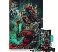 Puzzle da 1000 pezzi "She Seems Fine" per adolescenti, gioco di logica, antistress, taglio preciso, regalo artistico 38x26cm