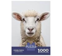 Puzzle Da 1000 Pezzi Sheep Face Puzzle Per Adulti Gioco Pratico Sfida Difficile Interazione Genitore-figlio 38x26cm/1000pcs