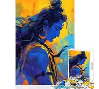 Puzzle da 1000 pezzi Shiva The Dreamer giocattolo da parete regalo per compleanni gioco rompicapo con pezzi completamente interconnessi di forma casuale dimensioni 38x52cm