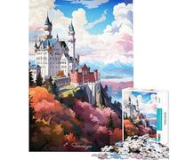 Puzzle da 1000 pezzi SHWANGAU Pittura ad olio Attività divertenti da fare a casa Sfida impegnativa Giocattolo antistress per ragazzi dai 14 anni in su (38x26cm)