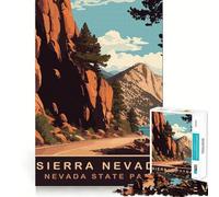 Puzzle da 1000 pezzi Sierra Nevada, incastro perfetto, arte che stimola la mente, gioco per il riposo, decorazione natalizia da parete (38x52cm)