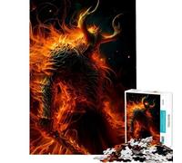 Puzzle da 1000 pezzi Signore del Fuoco Demone Cavaliere Zen Difficile e Sfida Attività per Famiglie Relax Giochi per E 14 Anni e oltre (50x75cm)