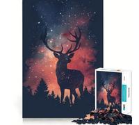Puzzle da 1000 pezzi Silhouette Galaxy per adulti, ideale per rafforzare la memoria, favorire la calma e la tranquillità, con bordi puliti e oggetti da collezione 38x26cm