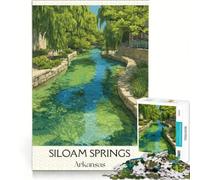 Puzzle da 1000 pezzi Siloam Springs Arkansas | Sfida difficile divertimento a casa attività antistress vacanza a casa come passare il tempo 38x26cm