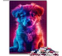 Puzzle da 1000 pezzi, simpatici puzzle in cartone a forma di cane per adulti, dimensioni 26x38cm, ideali per gli innamorati, perfetti come regalo di Natale, Capodanno e San Valentino.